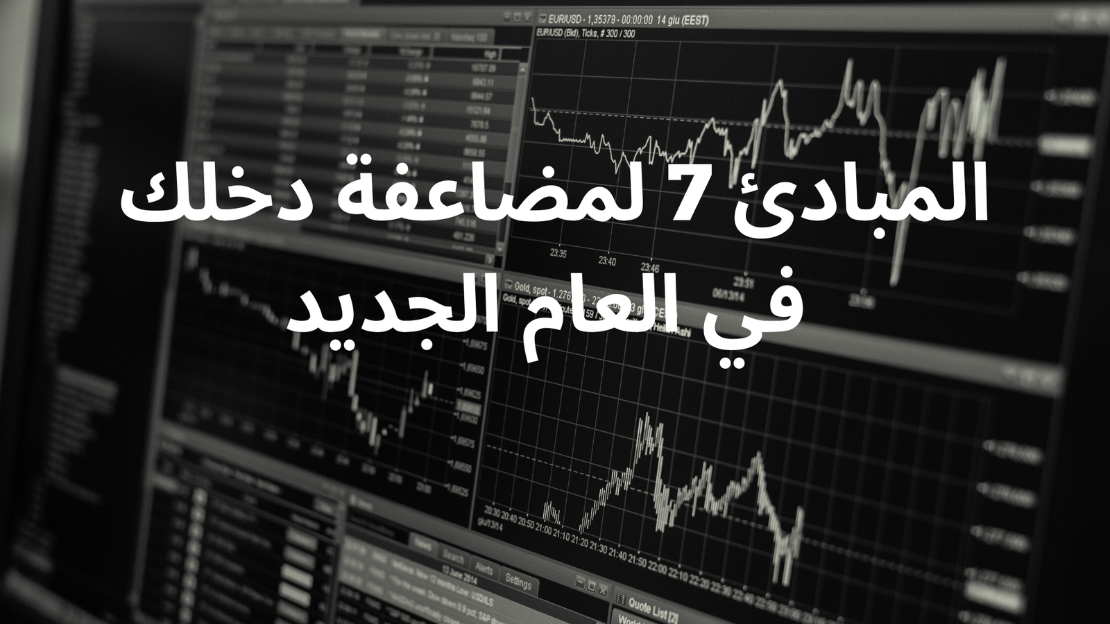 المبادئ 7 لمضاعفة دخلك في العام الجديد