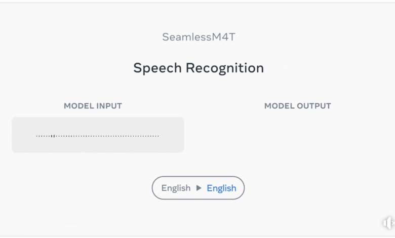 ميتا تطلق نموذج ذكاء اصطناعي جديد SeamlessM4T