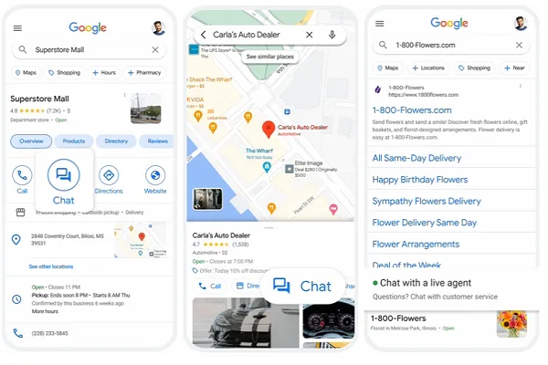 سيتم إيقاف ميزة الدردشة في "الملف التجاري على Google" نهائيًا